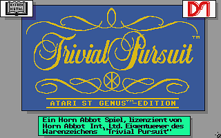 Trivial Pursuit - Genus Edition atari screenshot