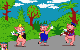 Trois Petits Cochons S'amusent (Les) atari screenshot