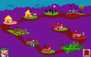 Trois Petits Cochons S'amusent (Les) atari screenshot
