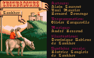 Troubadours atari screenshot