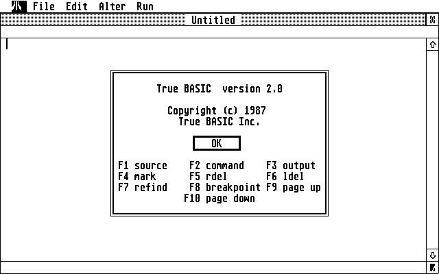 True BASIC — screenshot 1