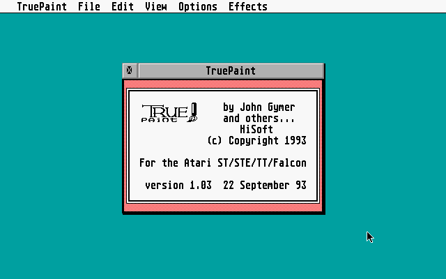 True Paint atari screenshot