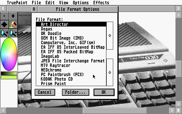 True Paint atari screenshot