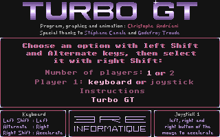 Turbo GT atari screenshot
