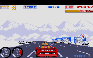 Turbo Out Run atari screenshot