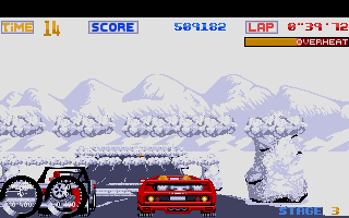 Turbo Out Run atari screenshot