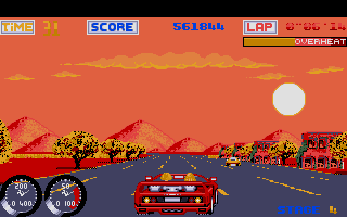 Turbo Out Run atari screenshot