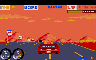 Turbo Out Run atari screenshot