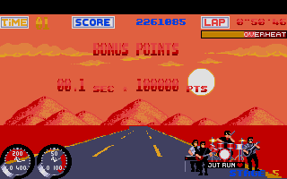 Turbo Out Run atari screenshot