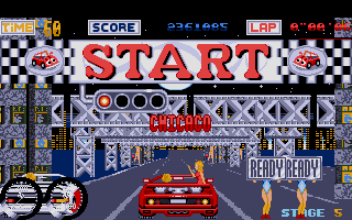 Turbo Out Run atari screenshot
