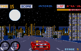 Turbo Out Run atari screenshot