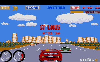 Turbo Out Run atari screenshot