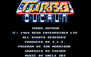 Turbo Out Run atari screenshot