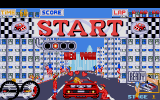Turbo Out Run atari screenshot