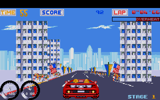 Turbo Out Run atari screenshot
