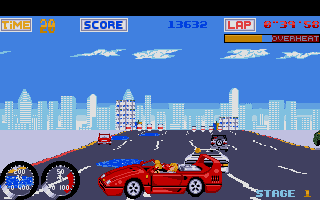 Turbo Out Run atari screenshot