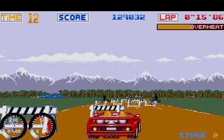 Turbo Out Run atari screenshot