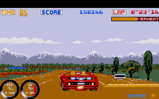 Turbo Out Run atari screenshot