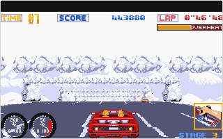 Turbo Out Run atari screenshot