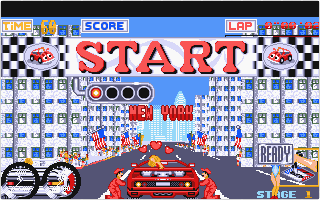 Turbo Out Run atari screenshot