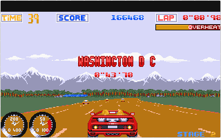 Turbo Out Run atari screenshot