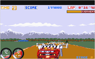 Turbo Out Run atari screenshot