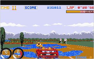 Turbo Out Run atari screenshot