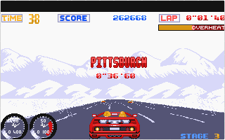 Turbo Out Run atari screenshot