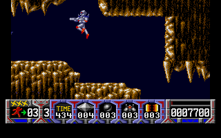 Turrican atari screenshot