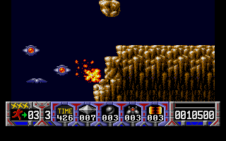 Turrican atari screenshot