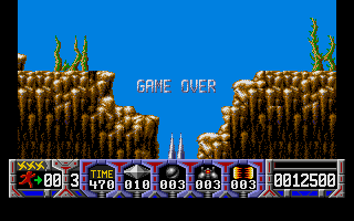 Turrican atari screenshot