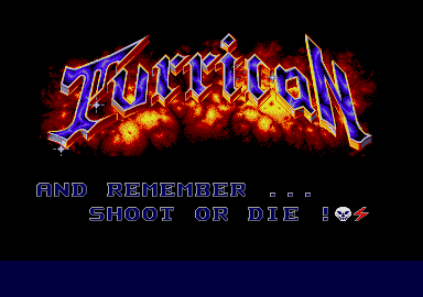 Turrican atari screenshot