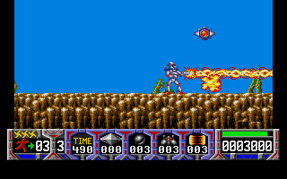 Turrican atari screenshot