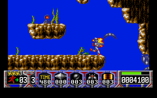 Turrican atari screenshot