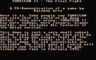 Turrican II - The Final Fight atari screenshot