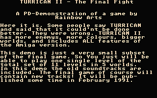 Turrican II - The Final Fight