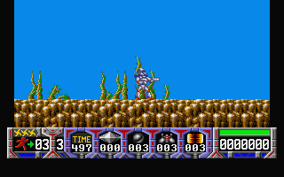 Turrican atari screenshot