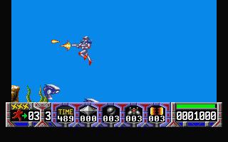 Turrican atari screenshot