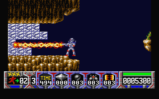 Turrican atari screenshot