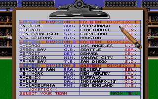 TV Sports Football atari screenshot
