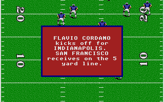 TV Sports Football atari screenshot
