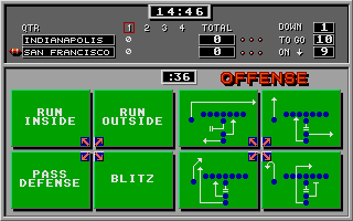TV Sports Football atari screenshot