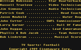TV Sports Football atari screenshot