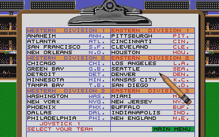 TV Sports Football atari screenshot