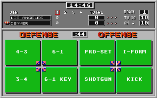 TV Sports Football atari screenshot