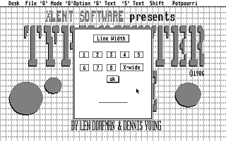 Typesetter Elite atari screenshot