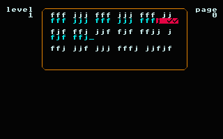 Typing Tutor + Word Invaders atari screenshot