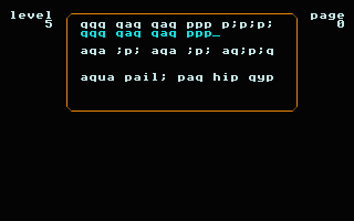 Typing Tutor + Word Invaders atari screenshot