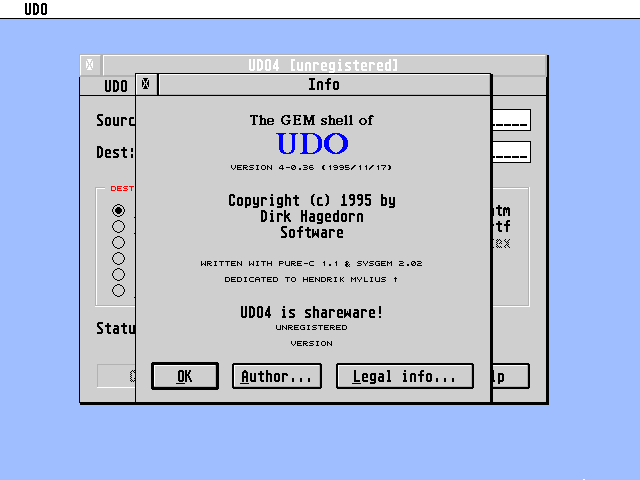 UDO — screenshot 1