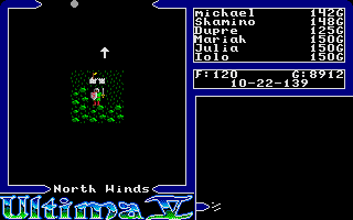 Ultima V - Warriors of Destiny atari screenshot